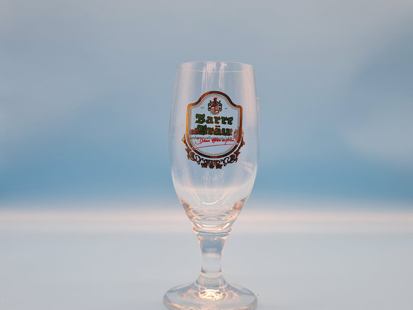 Barre Bräu altes Bierglas 0,2l Bier Tulpe Glas Pils