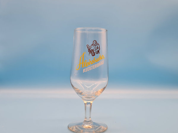 Alpirsbacher Klosterbräu altes Bierglas Bier Tulpe Glas