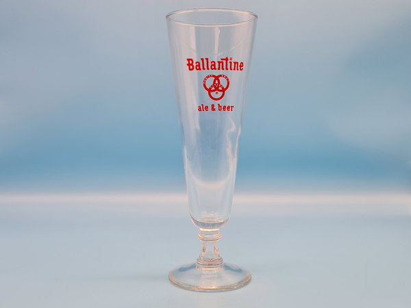 Ballantine ale&beer Brauerei altes Bierglas Bier Glas Becher