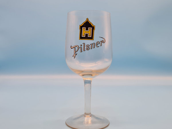 H Brauerei Pilsener 0,25l altes Bierglas Bier Glas Becher