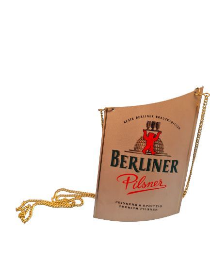 Berliner Pilsner Bier Brauerei Zapfhahnschild Werbeschild, gebraucht