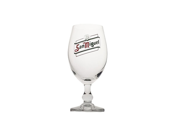 San Miguel Bier Glas 0,25l Bierglas Pils Tulpe Pokal