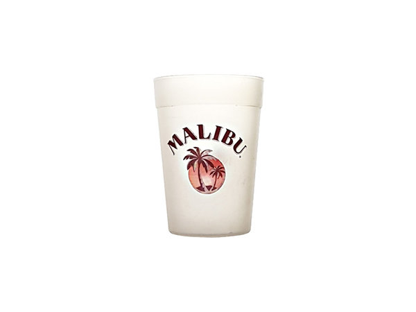 Malibu Becher Longdrink Cocktail 0,3l Trinkglas aus Plastik