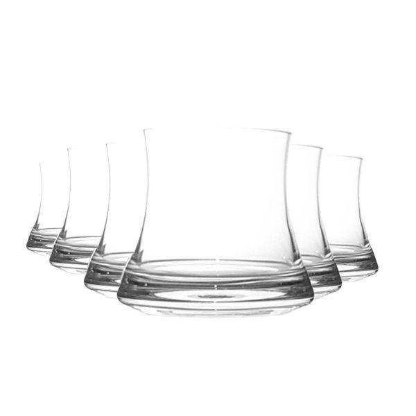 6x Whisky Tumbler Glas / Gläser Kristallglas mundgeblasen Trinkglas