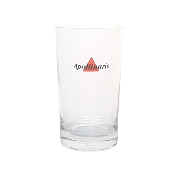 Apollinaris Wasser Glas Trinkglas Gläser Sprudel Saft Schorle Wasserglas