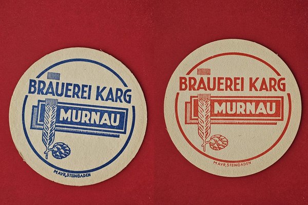 Brauerei Karg Murnau Brauerei Bierdeckel Coaster Beermat