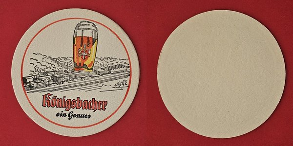 Königsbacher ein Genuss Brauerei Bierdeckel Coaster Beermat