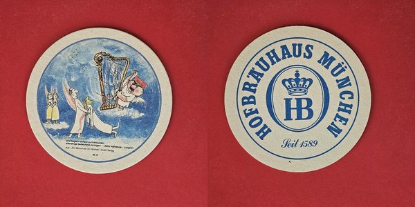 Hofbräuhaus München Aloisius Nr. 9 Brauerei Bierdeckel Coaster Beermat