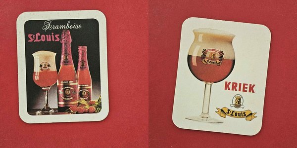 St. Louis Kriek – Framboise Brauerei Bierdeckel Coaster Beermat