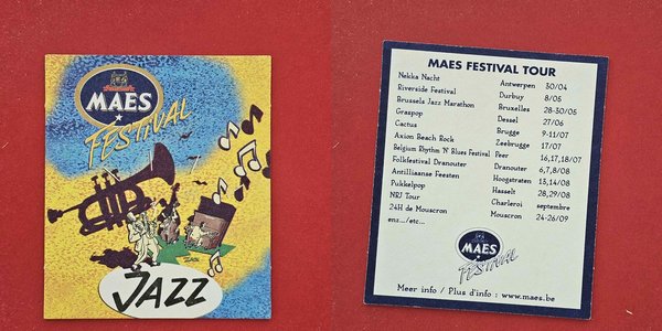 Maes Festival Jazz Brauerei Bierdeckel Coaster Beermat