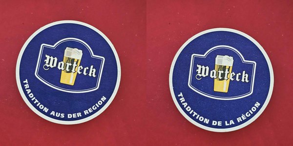 Marteck Tradition aus der Region blau Brauerei Bierdeckel Bier