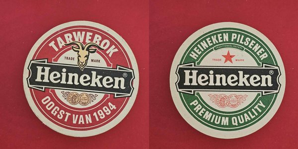 Heineken Tarwebok Oogst van 1994 Brauerei Bierdeckel Bier
